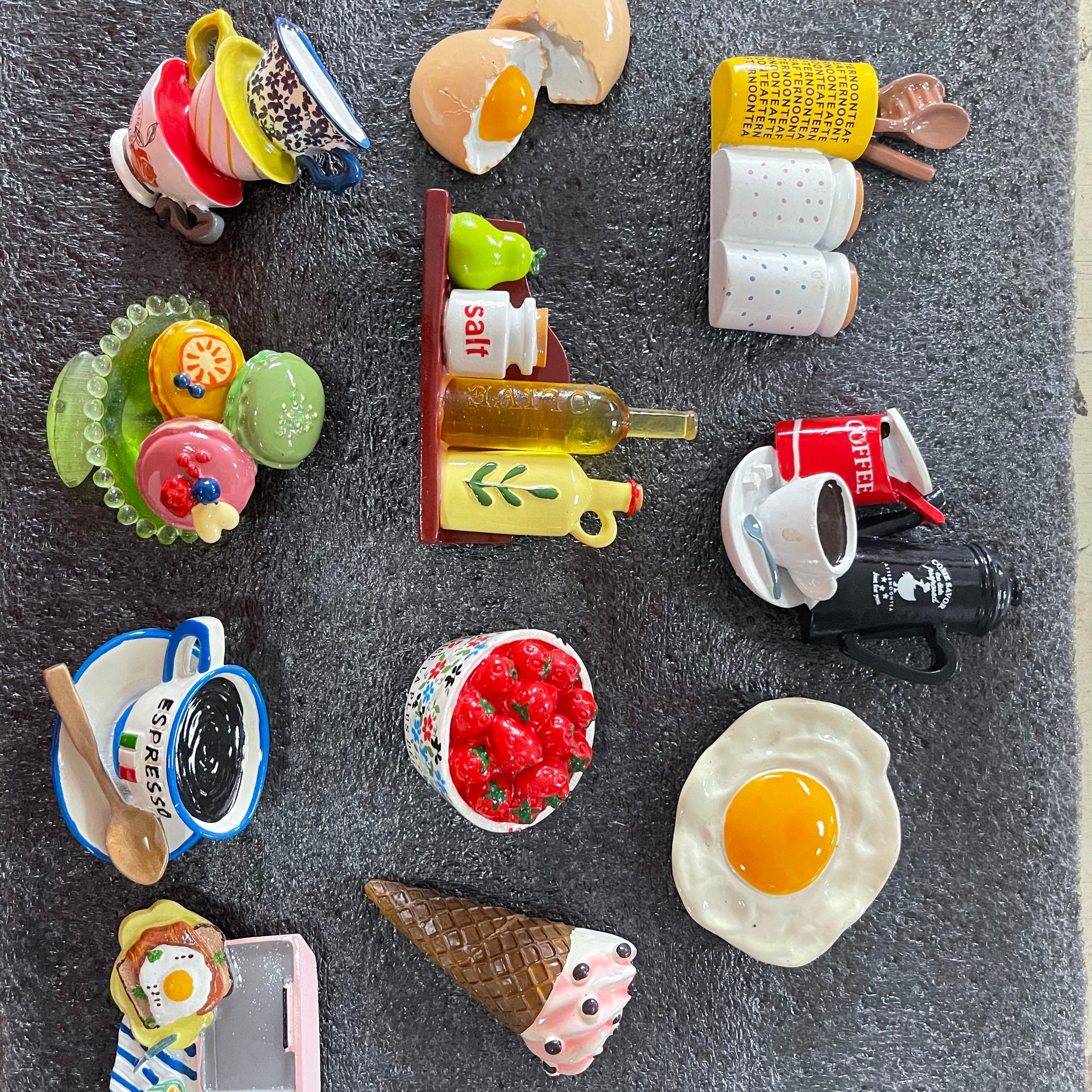 Ixora fridge magnets set of 10 3d design with strong magnets